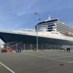 ocean liner on coast